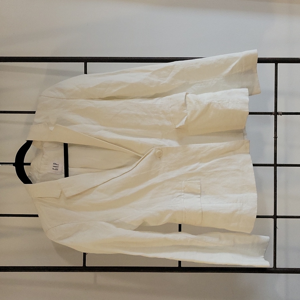 Gap ivory linen blazer